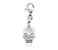 Skull Shaped Silver Charms CH-23